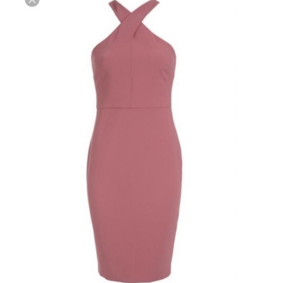 Likely Pinkish/Purple High Halter Neck Carolyn Foam Fitting Racer Back Dress 2 - Picture 5 of 16